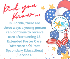 Did You Know - Florida Programs for 18+ Youths